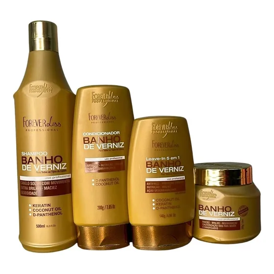Kit Banho De Verniz Forever Liss 1090ml