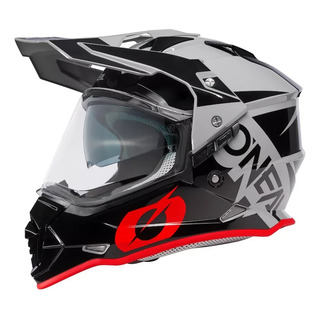 Casco Oneal Sierra R V.23 Gris/ Rojo Multiproposito De Moto Casco Oneal Sierra R V.23 Gris/ Rojo Multiproposito De Moto