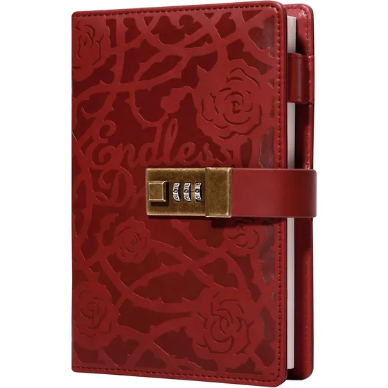 Cuaderno Cagie Para Escribir A Diario, Con Cerradura Comb.
