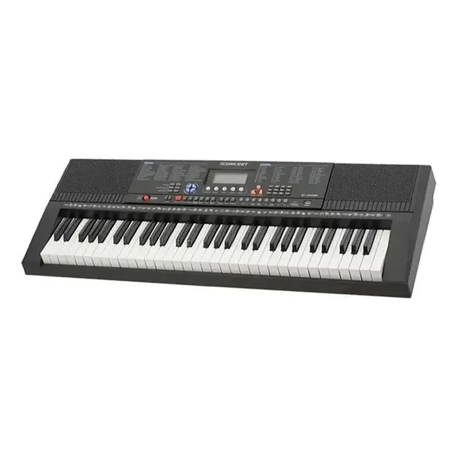 Teclado Musical Profissional Concert C-300 61 Teclas + Usb Cor Preto 110v/220v