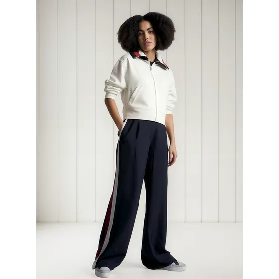 Saco Blanco De Rayas Para Mujer Tommy Hilfiger