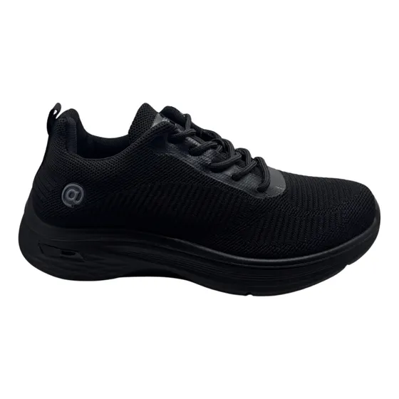 Championes Calzado Deportivo Negro Liso Casual Arroba