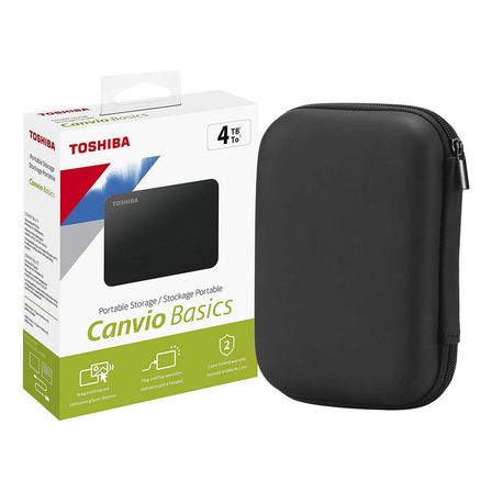 Disco Duro Portátil Toshiba Canvio Basics 4tb + Protector Disco Duro Portátil Toshiba Canvio Basics 4tb + Protector