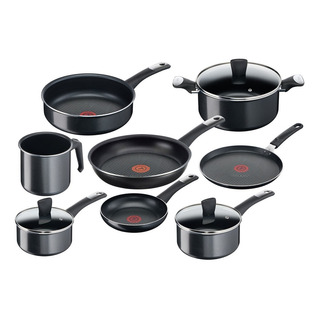 T-fal Batería De Cocina Hard Titanium 11 Piezas B2549082 T T-fal Batería De Cocina Hard Titanium 11 Piezas B2549082 T
