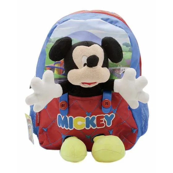 Mochila Minnie Jardin  Moño Y Orejas 12 PuLG. Original Km204