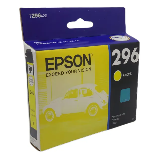 Cartucho de tinta Epson 296 color amarillo de 4 ml