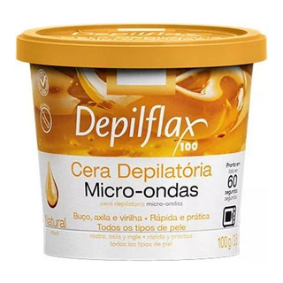 Kit Depilação Cera Microondas 100g + Gel Calmante + Palito Kit Depilação Cera Microondas 100g + Gel Calmante + Palito