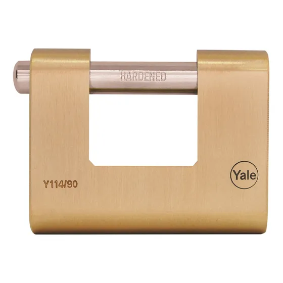 Candado De Bronce Gancho Horizontal 90mm Yale