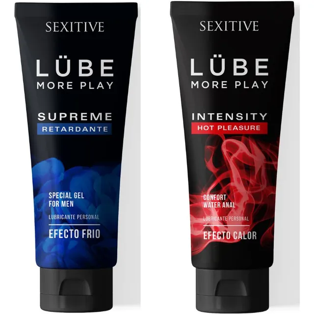 Kit X2 Geles Lubricantes Intimos Sexitive Lube Frio/calor