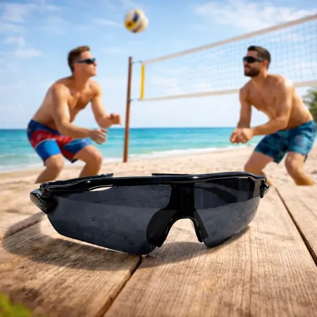 Óculos Esportivo Unissex Ciclismo Corrida Uv400 Espelhado Preto