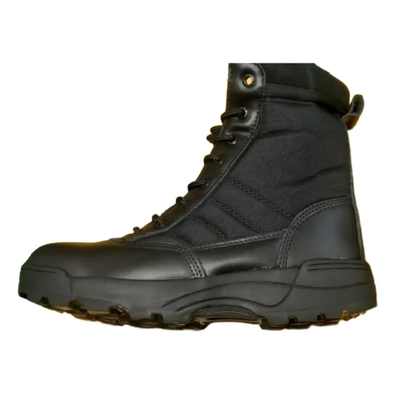 Botas Tácticas Caña Alta Negra
