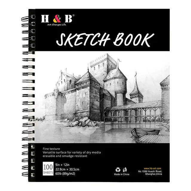 Cuaderno Dibujo Mix Media Sketchbook 100 Páginas 22.9x30.5cm