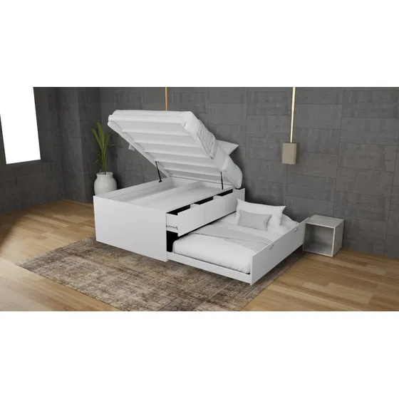 Base Cama Abatible Canguro Matrimonial Plegable Amanta