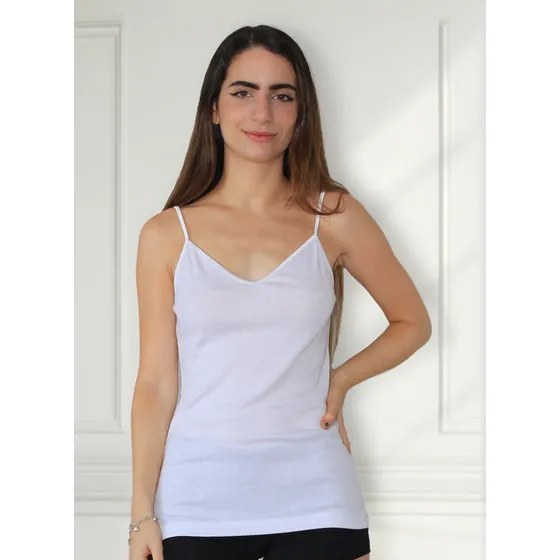 Camiseta Algodon Tirita Sin Manga Arlen 2570 Roda Lenceria