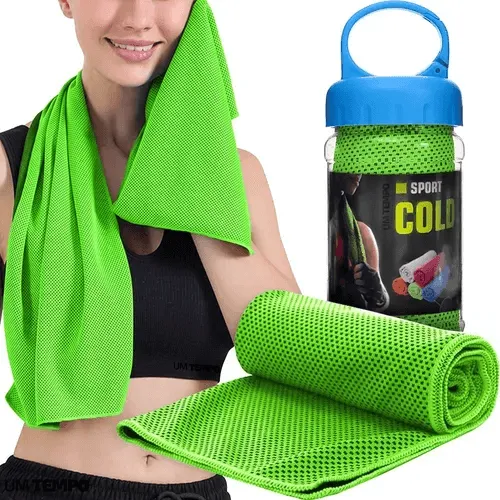 Toalha Rosto Microfibra Refrescante Fit Academia Seca Rápido