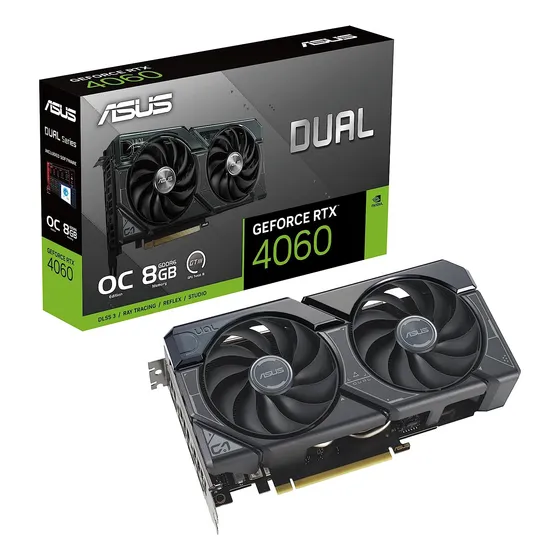 Tarjeta De Video Asus Geforce Dual-rtx4060-08g Blanca 8gb