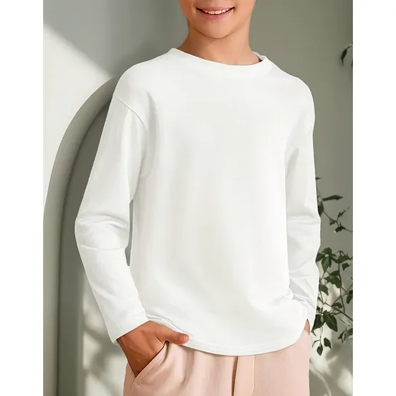 Pack3 Camiseta Niño Con Polar, Cuello Redondo