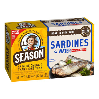 Sardinas De Temporada En Agua Sin Sal Añadida, 12 Pack Sardinas De Temporada En Agua Sin Sal Añadida, 12 Pack