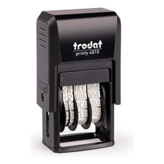 1 Carimbo Datador Auto-entintado Trodat 4810 Data/mês/ano