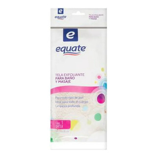 Tela Exfoliante Equate Para Baño Y Masaje 1 Pza Tela Exfoliante Equate Para Baño Y Masaje 1 Pza
