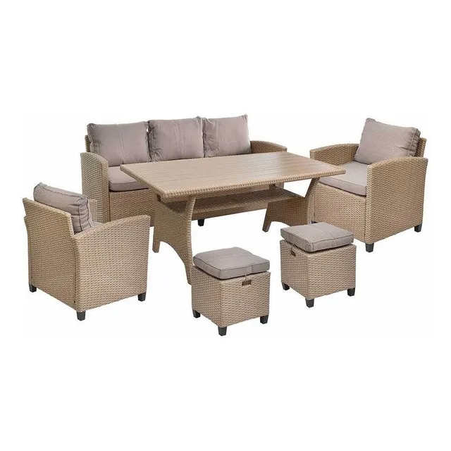 Juego D Muebles Comedor P/ Exterior Interior Terraza 6pzs