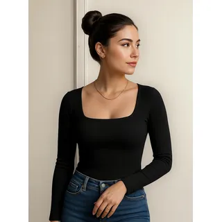 Blusa De Frio Segunda Pele Feminina Manga Longa Canelada Blusa De Frio Segunda Pele Feminina Manga Longa Canelada