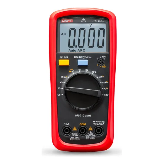 Tester Multimetro Capacimetro Digital Ncv 40mf Uni-t Ut136b+