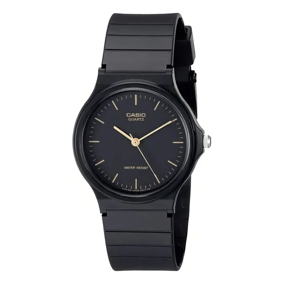 Reloj pulsera Casio MQ-24 con correa de resina color negro