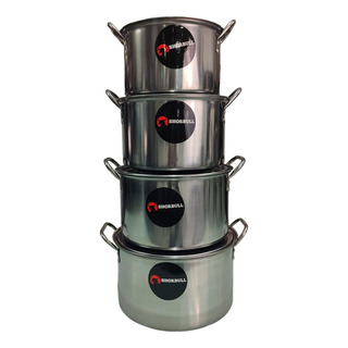 Juego De Ollas Con Tapa Acero Inoxidable 8 Pz Everyday Shorb Color Plateado Juego De Ollas Con Tapa Acero Inoxidable 8 Pz Everyday Shorb Color Plateado