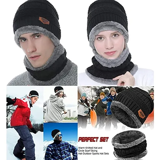 Gorro Bufanda Cuello Unisex Invierno Frío 5pcs Para Regalos