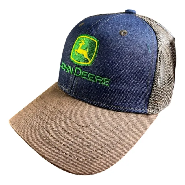 Gorra Estilo John Deere Azul Cafe Original Trucker Jd052 Azul Marino Único