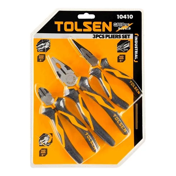 Set De Pinzas 3pcs Alicate - Cortafrío