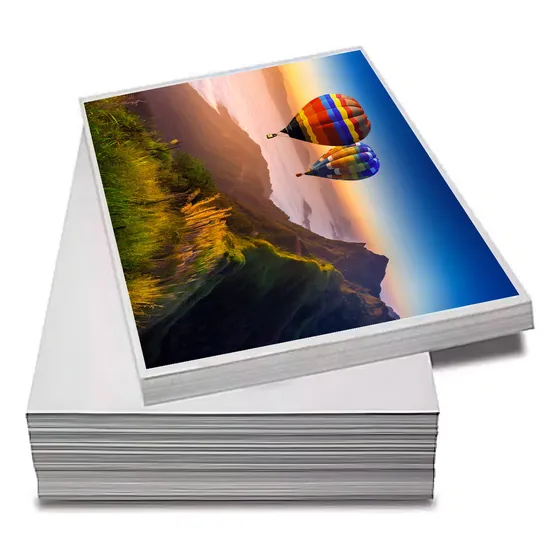 Papel Fotográfico Adesivo A3 Glossy 135g 80 Folhas Premium Cor Branco