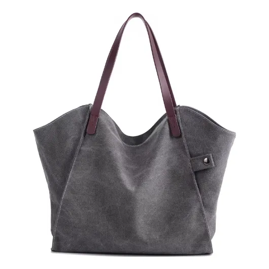 Bolso De Dama, Bolso Grande, Bolso De Lona, Cartera Mujer