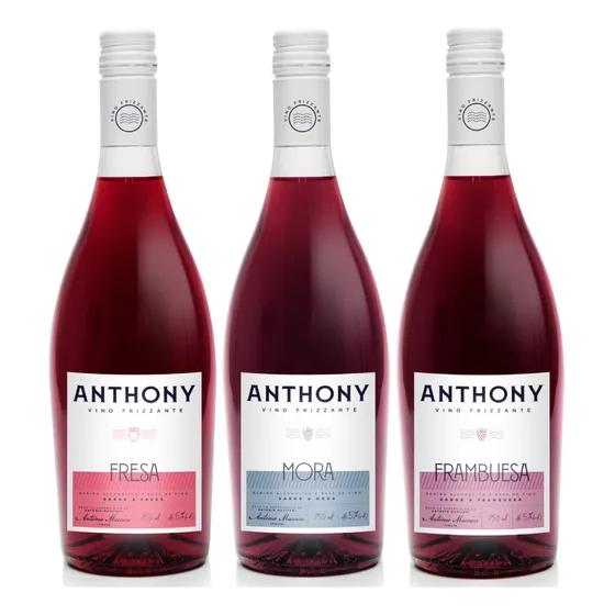Vino Anthony Fresa, Mora, Frambuesa 750ml