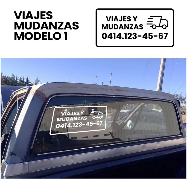 Calcomania Sticker Rotulo Viajes Y Mudanzas