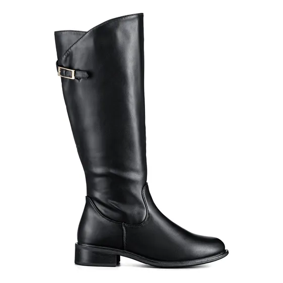 Weide Botas Altas Mujer Piel De Plano Dama Cómodo Único Chic