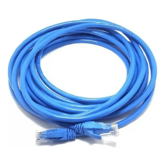 Cabo De Rede Patch Cord Flexível Rj45 Cat-6 3mt Azul Mcb-004