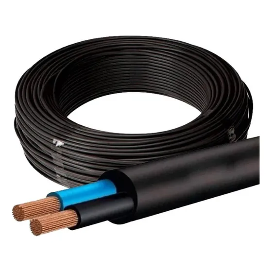 Fio Cabo Pp Flexível 2 Vias 1mm Extensão Rolo 30 Metros