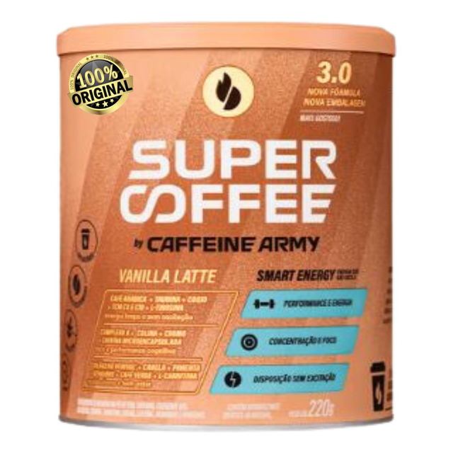 Supercoffee 3.0 Super Coffee (220g) - Caffeine Army Sabor Vanilla Latte Supercoffee 3.0 Super Coffee (220g) - Caffeine Army Sabor Vanilla Latte