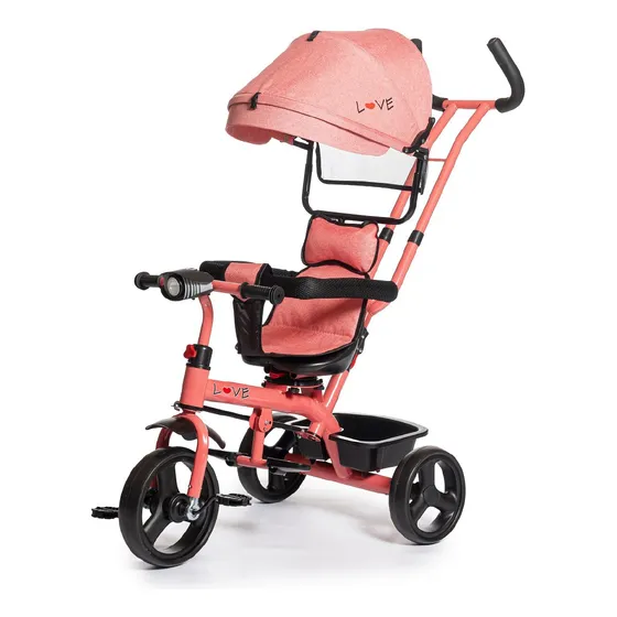 Triciclo Infantil Asiento Giratorio Música Luz Apoyapies P