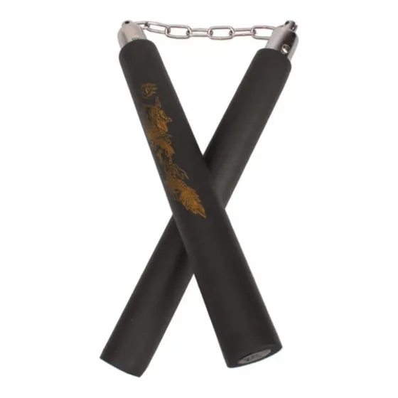 Nunchaku Linchaco Profesional Para Práctica Mangos De Goma 