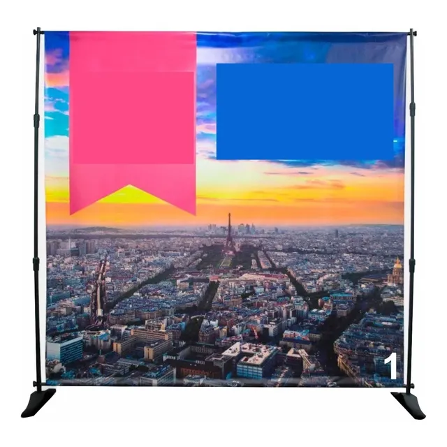 Porta Pendon Stand Portatil Backing Ajustable Publicitario