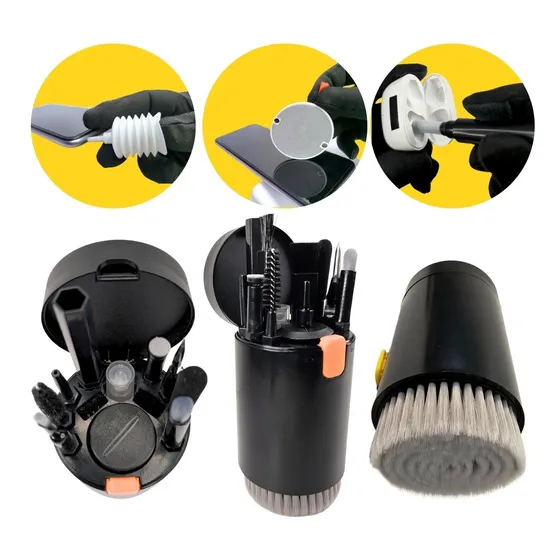 Kit Para Limpeza 20 Em 1 + Estojo Limpa Fone Teclado Celular