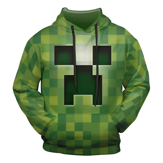 Sudadera Minecraft Creeper Verde Infantil
