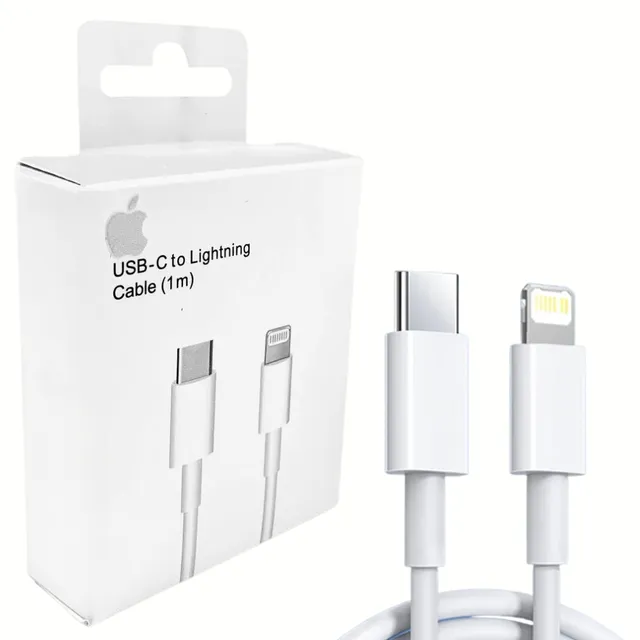 Cable USB-C 2.0 Dex Cabo Lightning con salida USB-C blanco con entrada USB Tipo C