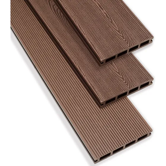 Deck Pvc Wpc Símil Madera Exterior Con Accesorios.