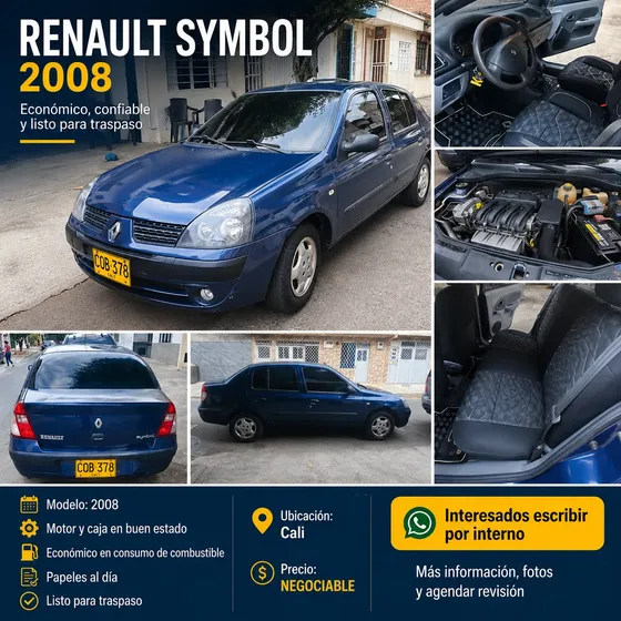 Renault Symbol 2008 1.6 Alize Fase Iv