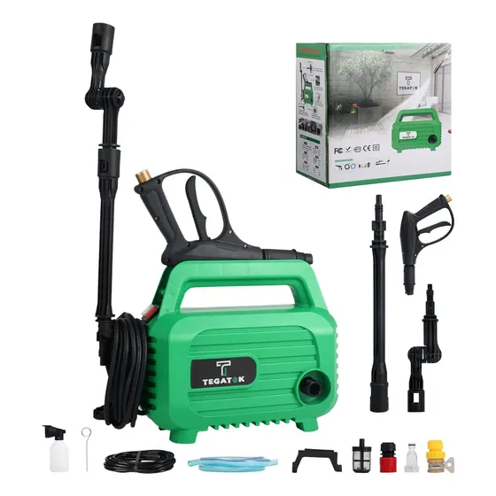 Hidrojet Hidrolavadora 1800psi 1500w Compacta Marca Tegatok