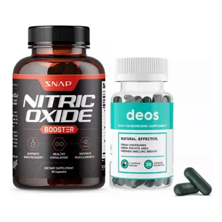 Potenciador Nitric Oxide Importado Booster Aminoácidos L-arginina L-citrulina Ginseng, Mejora Crecimiento Muscular + Desodorante Interno Deos Potenciador Nitric Oxide Importado Booster Aminoácidos L-arginina L-citrulina Ginseng, Mejora Crecimiento Muscular + Desodorante Interno Deos
